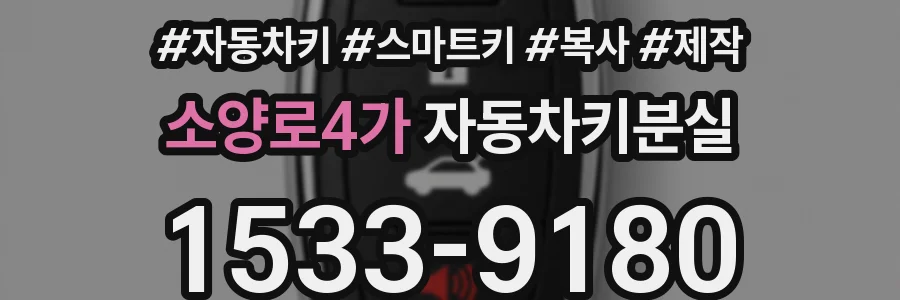 소양로4가 자동차키분실