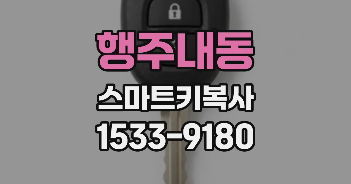 행주내동 스마트키복사