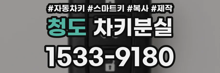 청도 차키분실