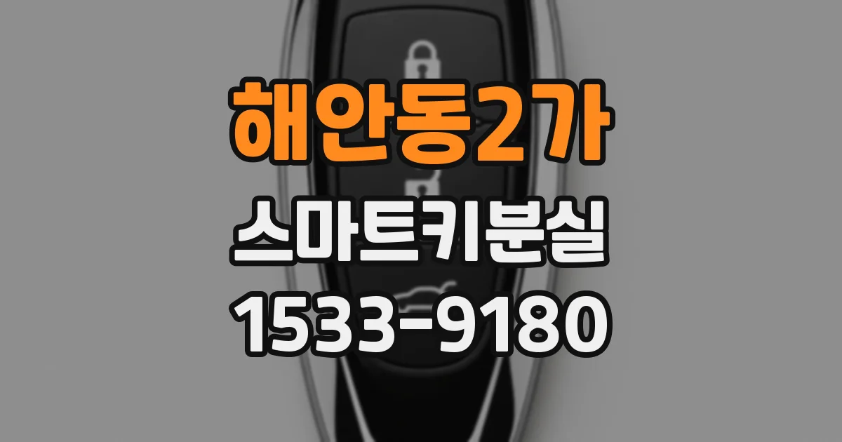 해안동2가 스마트키분실