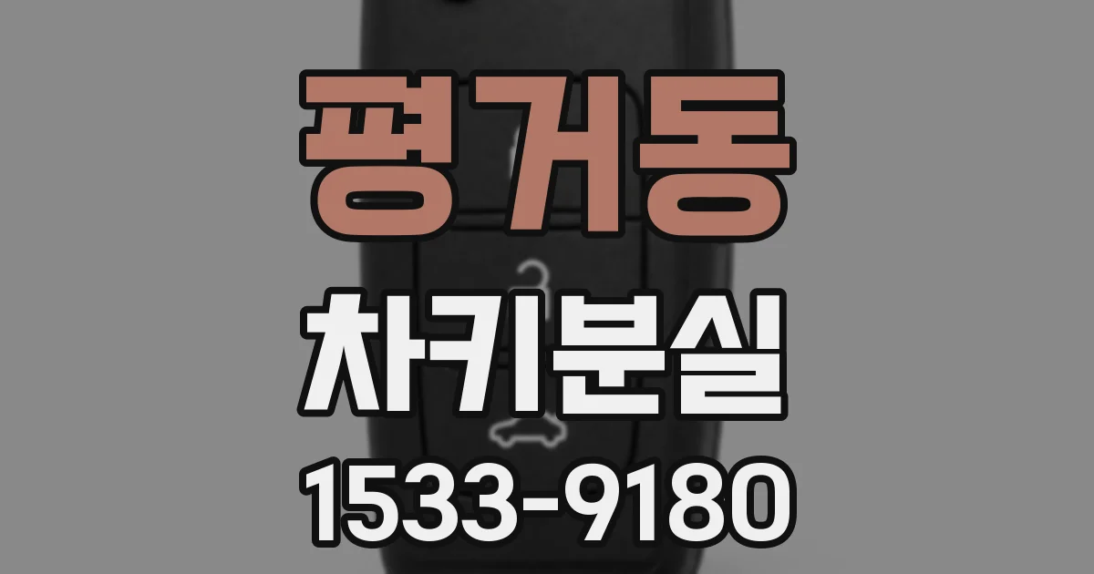 평거동 차키분실