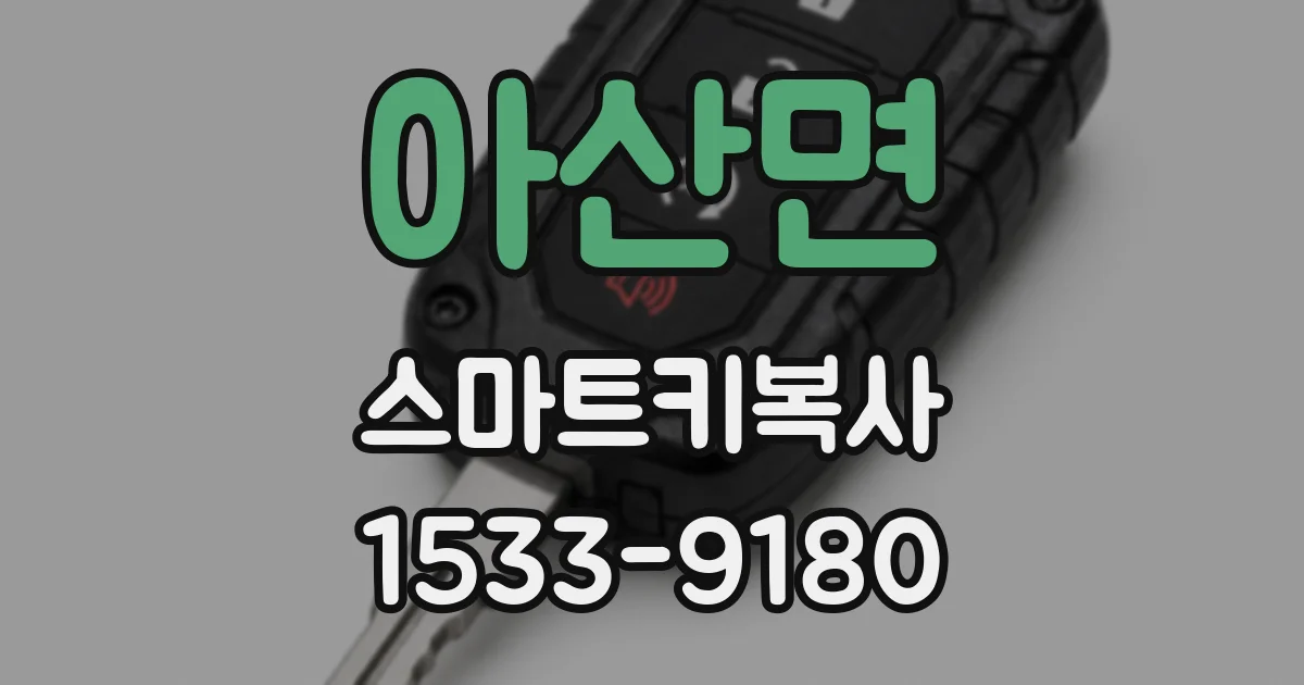 아산면 스마트키복사