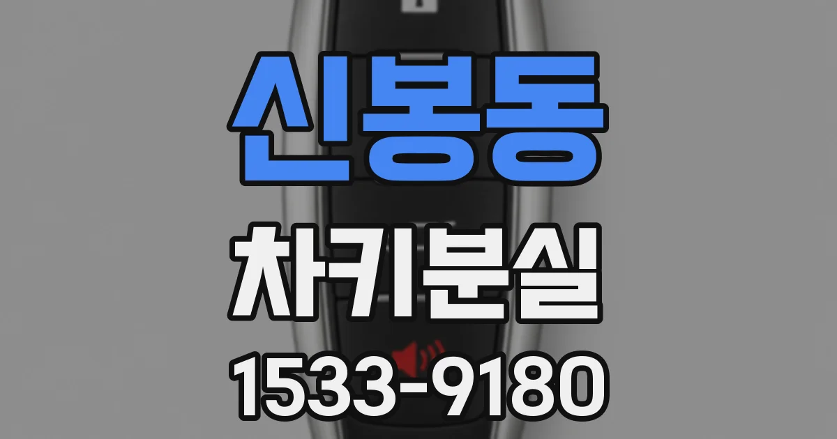 신봉동 차키분실