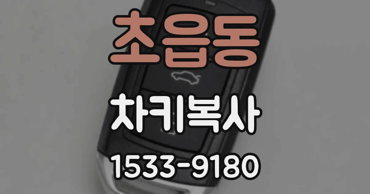 초읍동 차키복사