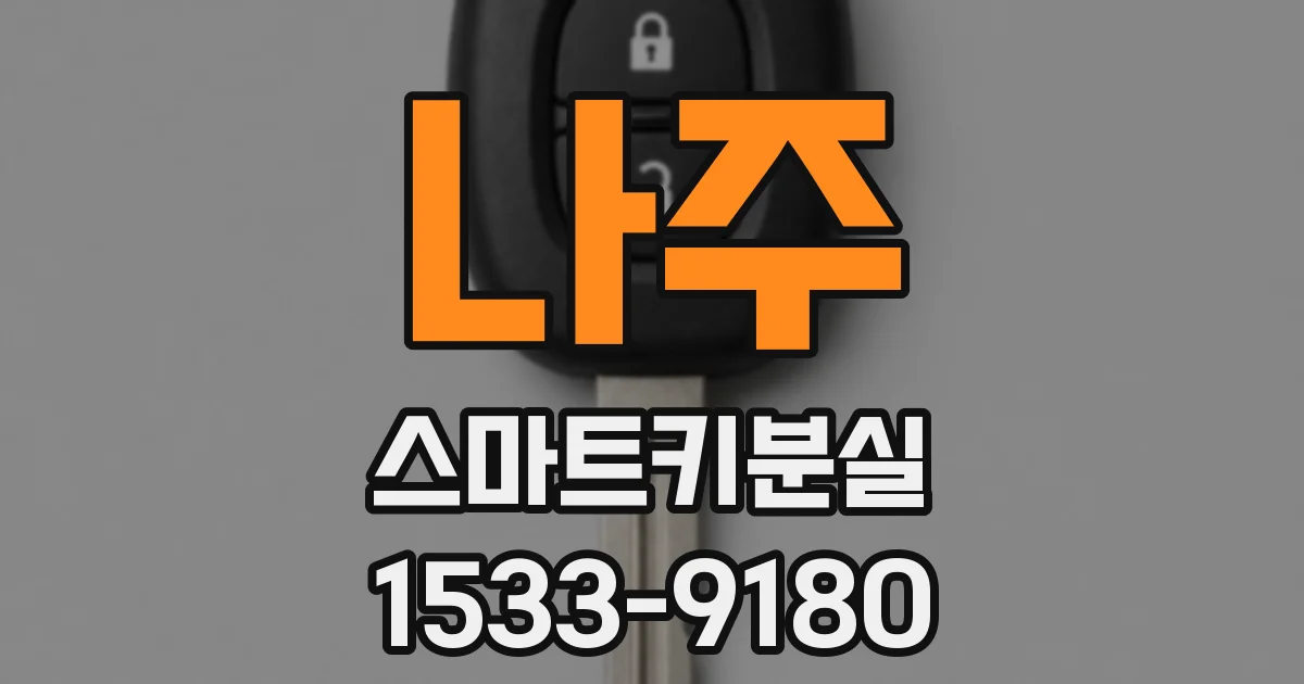 나주 스마트키분실