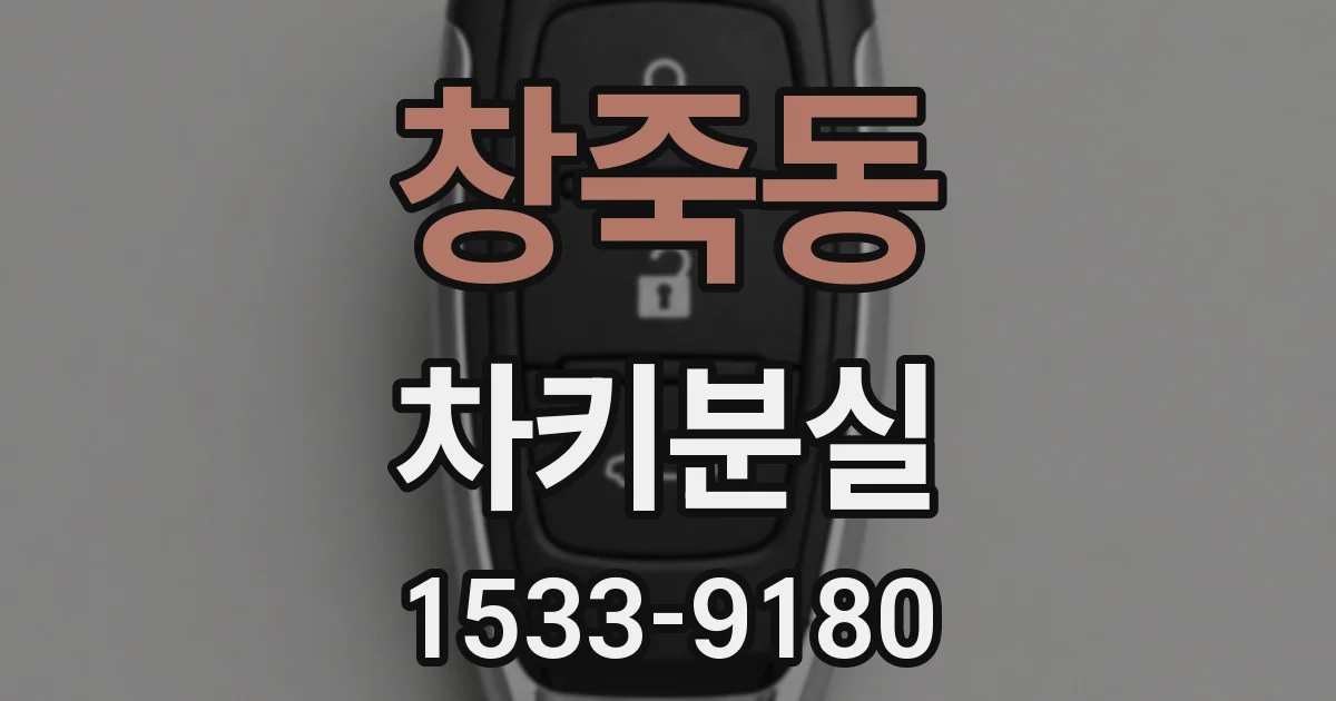 창죽동 차키분실
