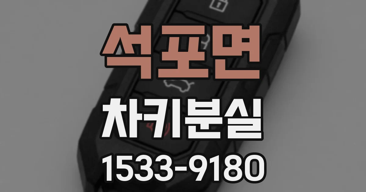 석포면 차키분실