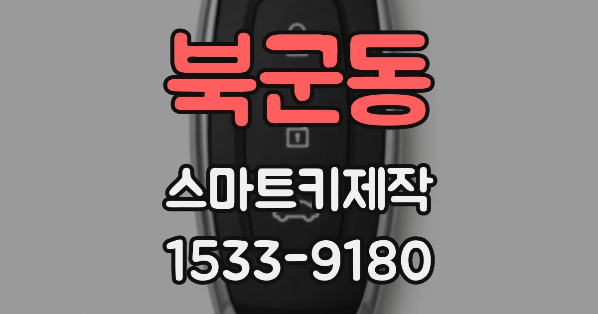 북군동 스마트키제작