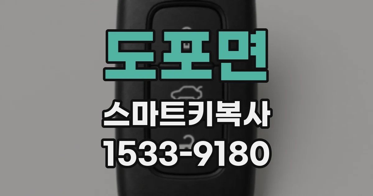 도포면 스마트키복사