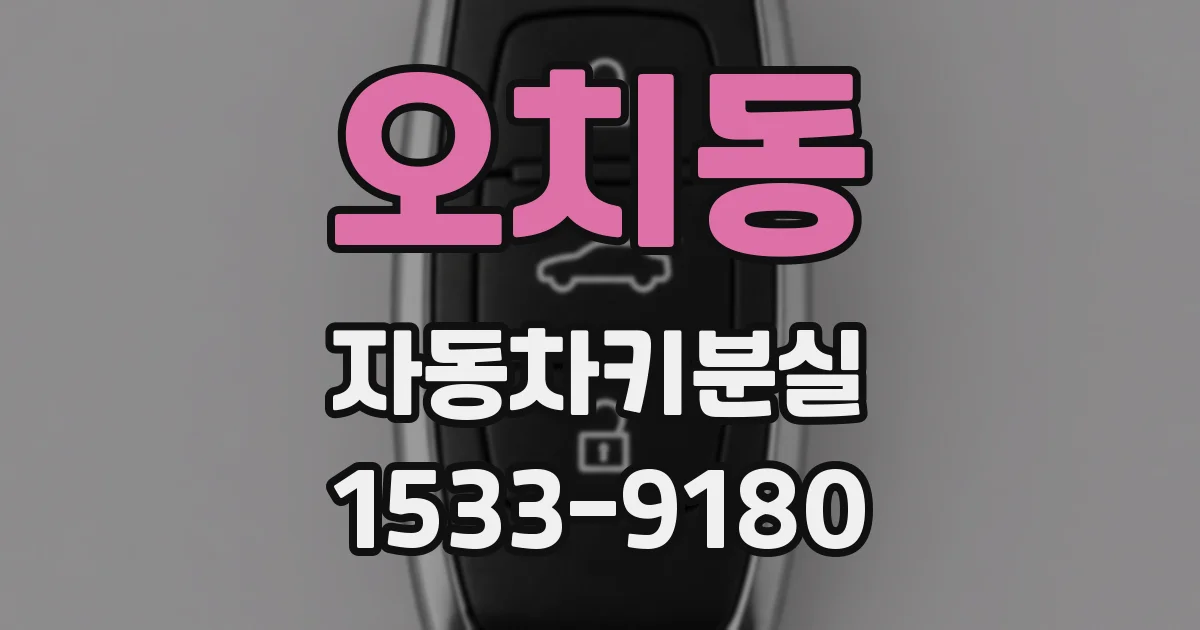 오치동 자동차키분실