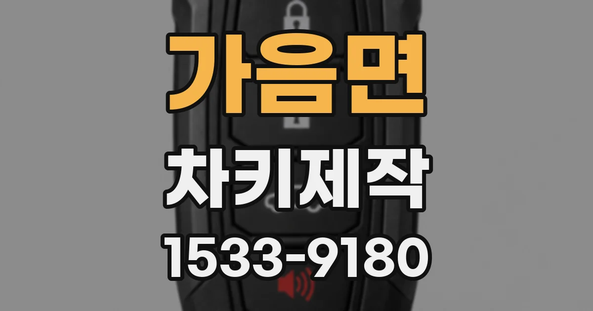 가음면 차키제작