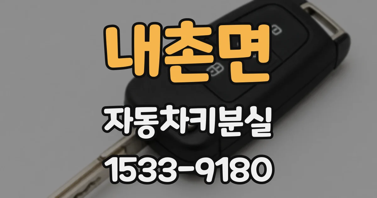 내촌면 자동차키분실