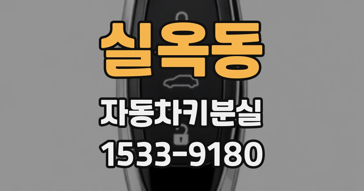 실옥동 자동차키분실