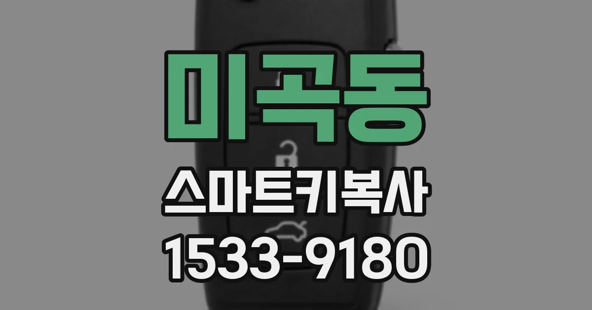 미곡동 스마트키복사