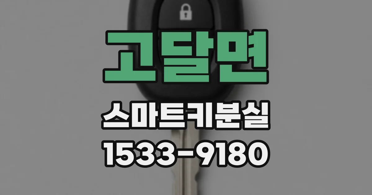 고달면 스마트키분실