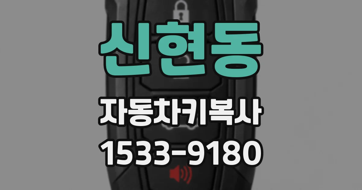 신현동 자동차키복사