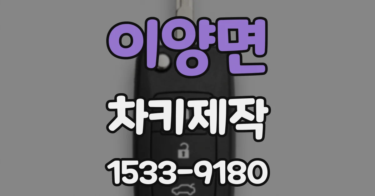 이양면 차키제작
