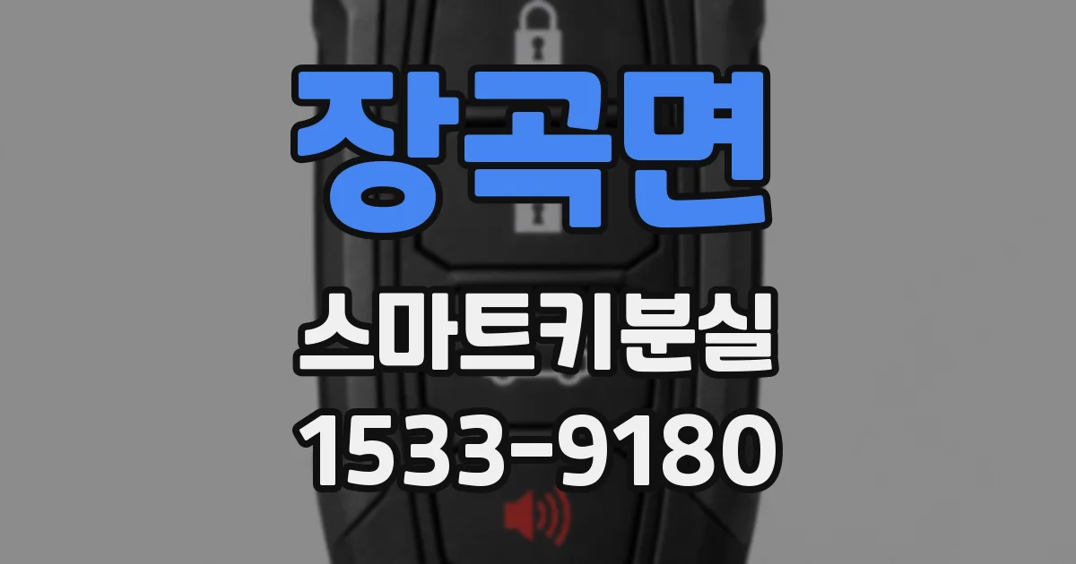 장곡면 스마트키분실