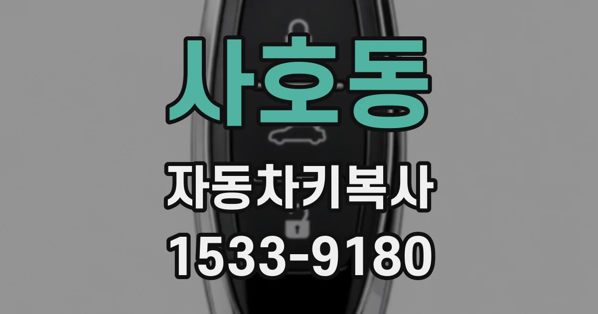 사호동 자동차키복사