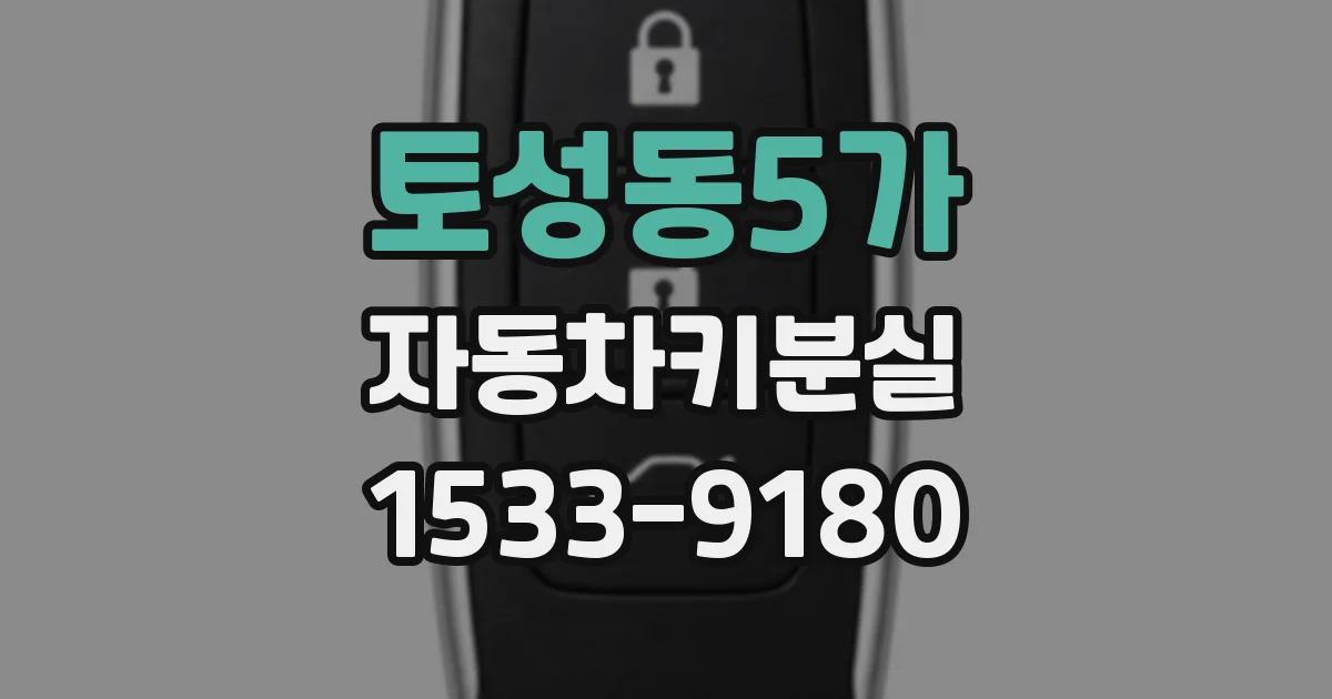 토성동5가 자동차키분실