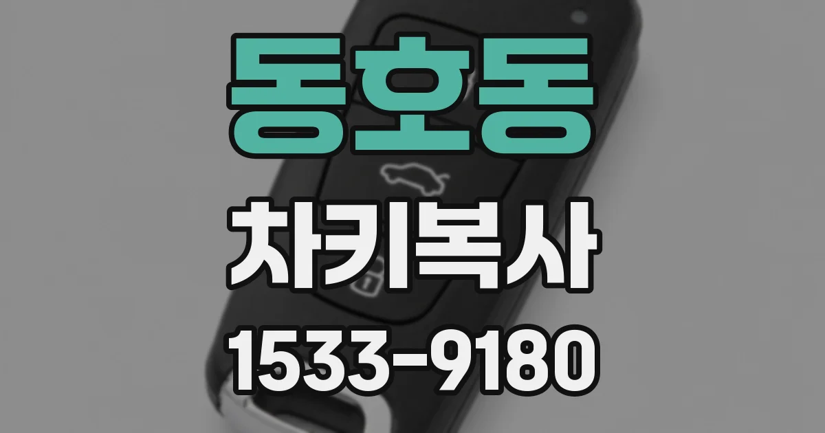 동호동 차키복사