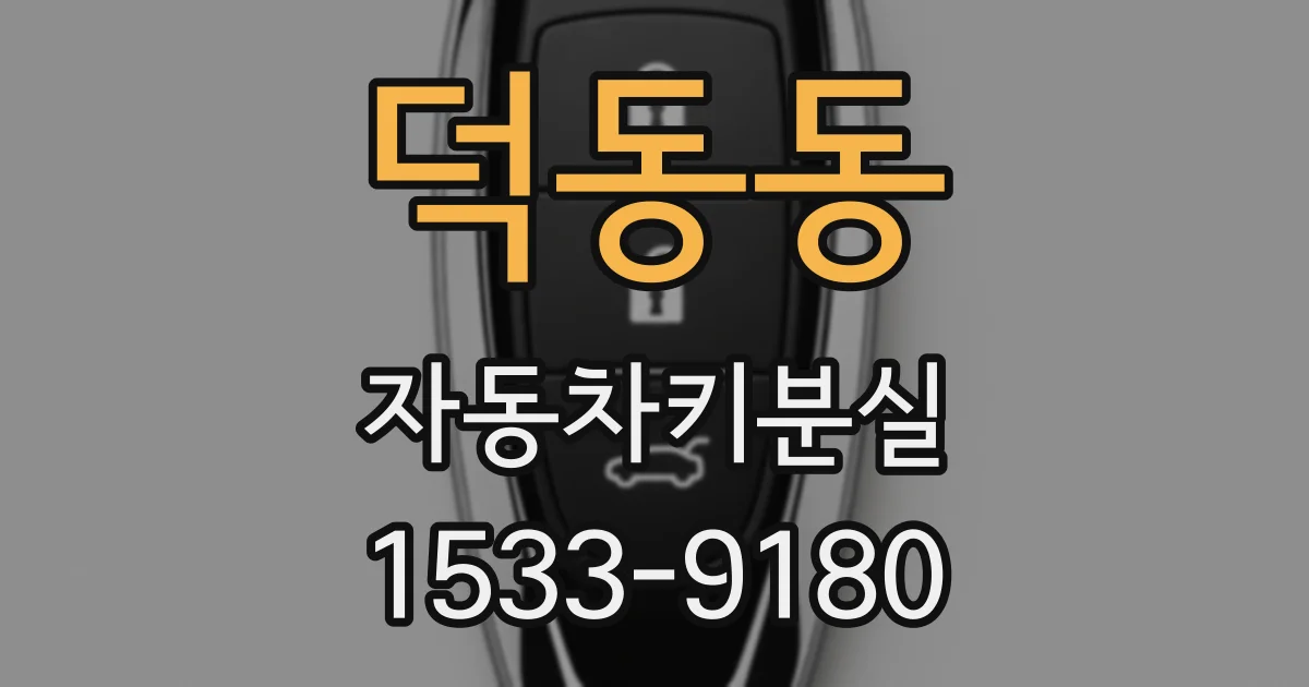 덕동동 자동차키분실