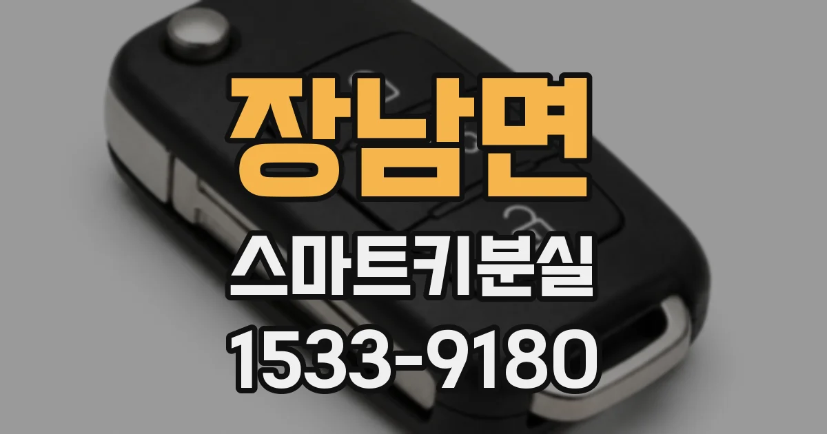 장남면 스마트키분실