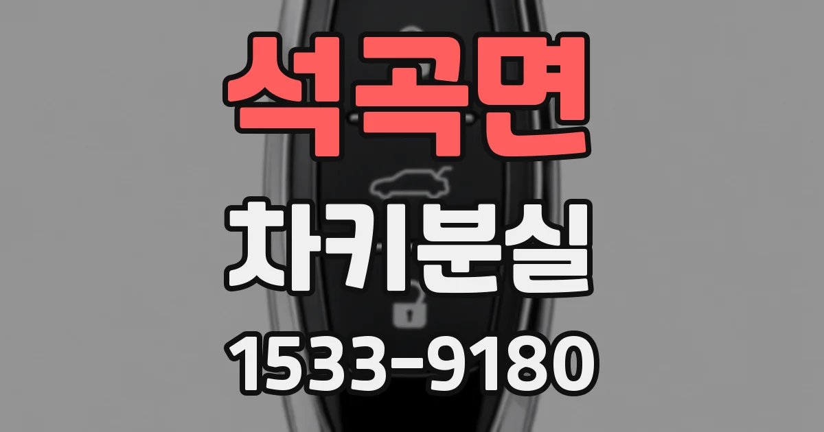 석곡면 차키분실