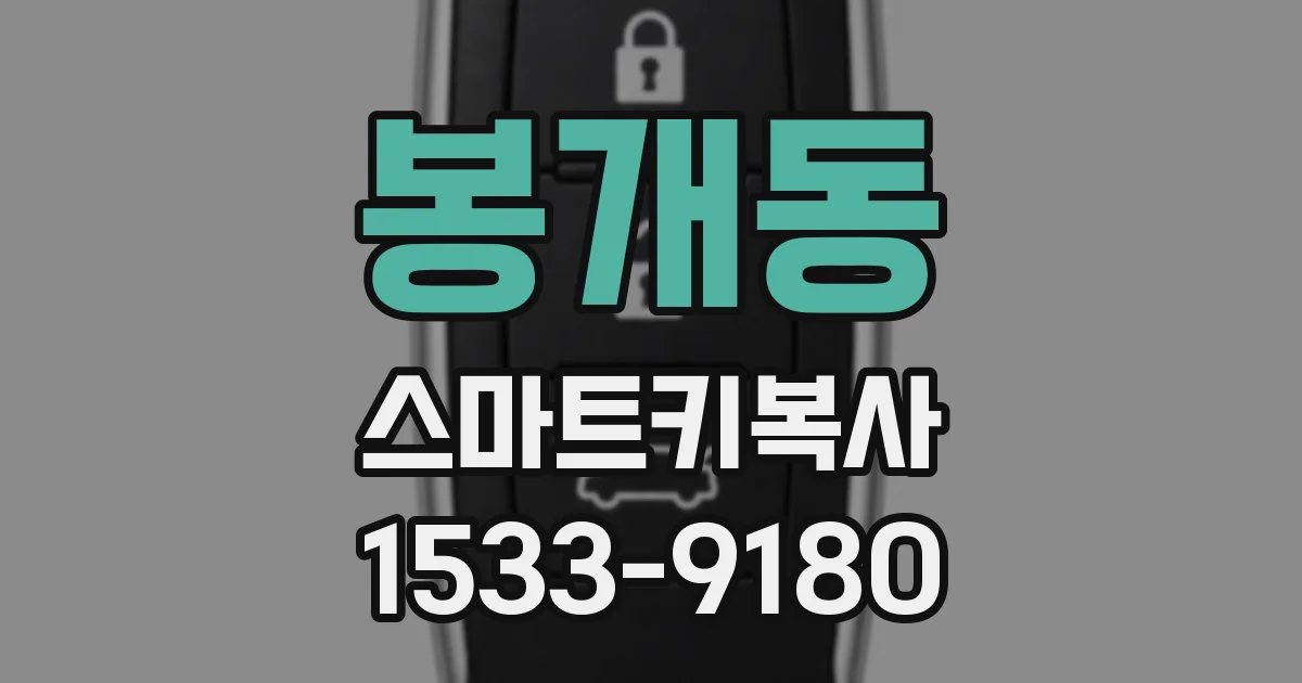 봉개동 스마트키복사