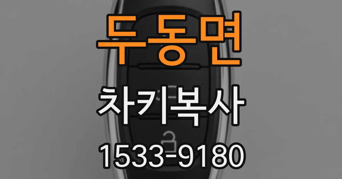 두동면 차키복사