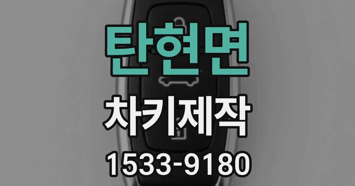 탄현면 차키제작