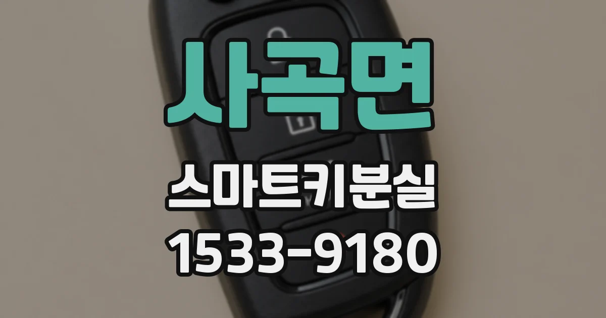 사곡면 스마트키분실