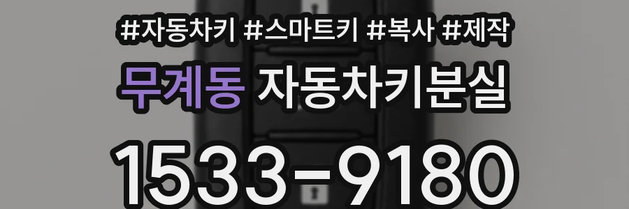 무계동 자동차키분실
