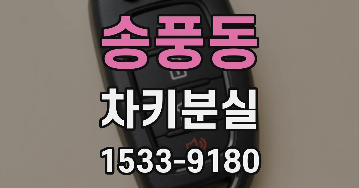 송풍동 차키분실
