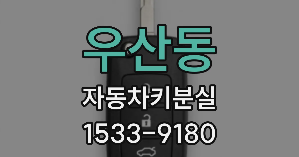 우산동 자동차키분실