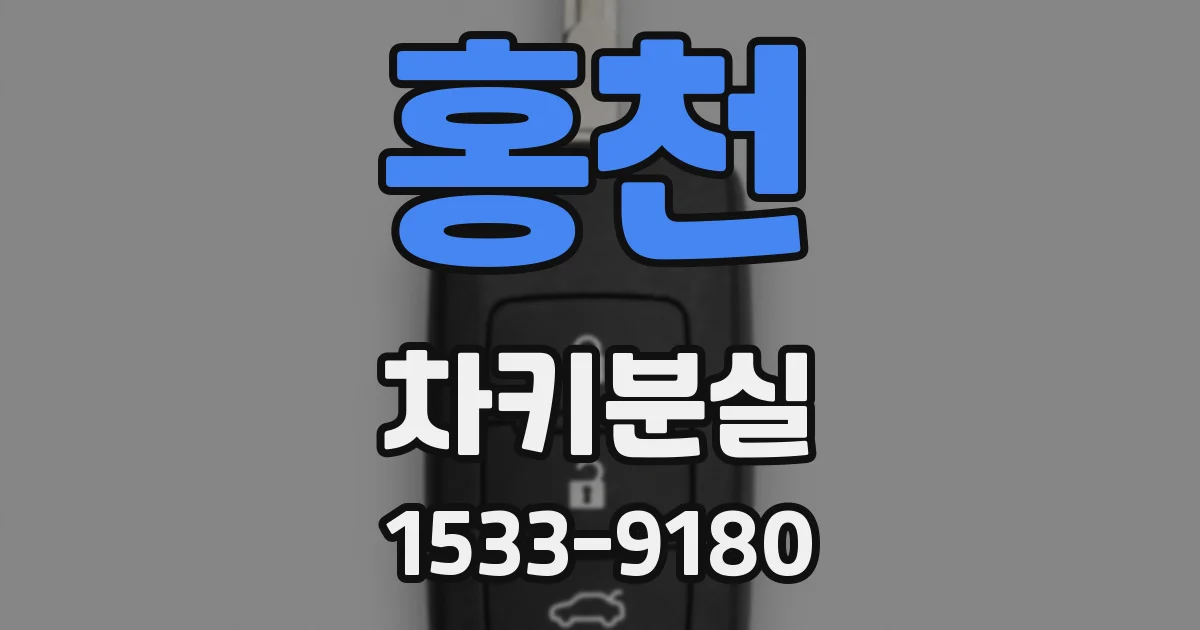 홍천 차키분실