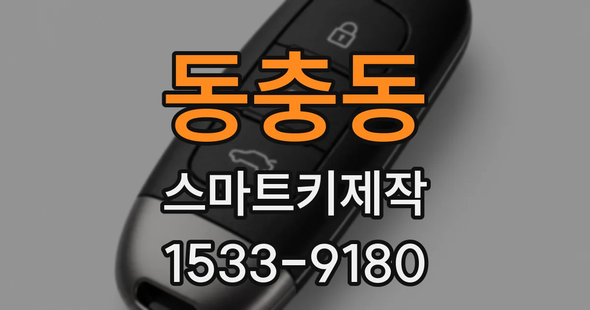 동충동 스마트키제작
