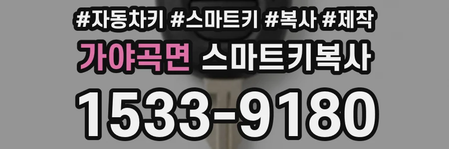 가야곡면 스마트키복사