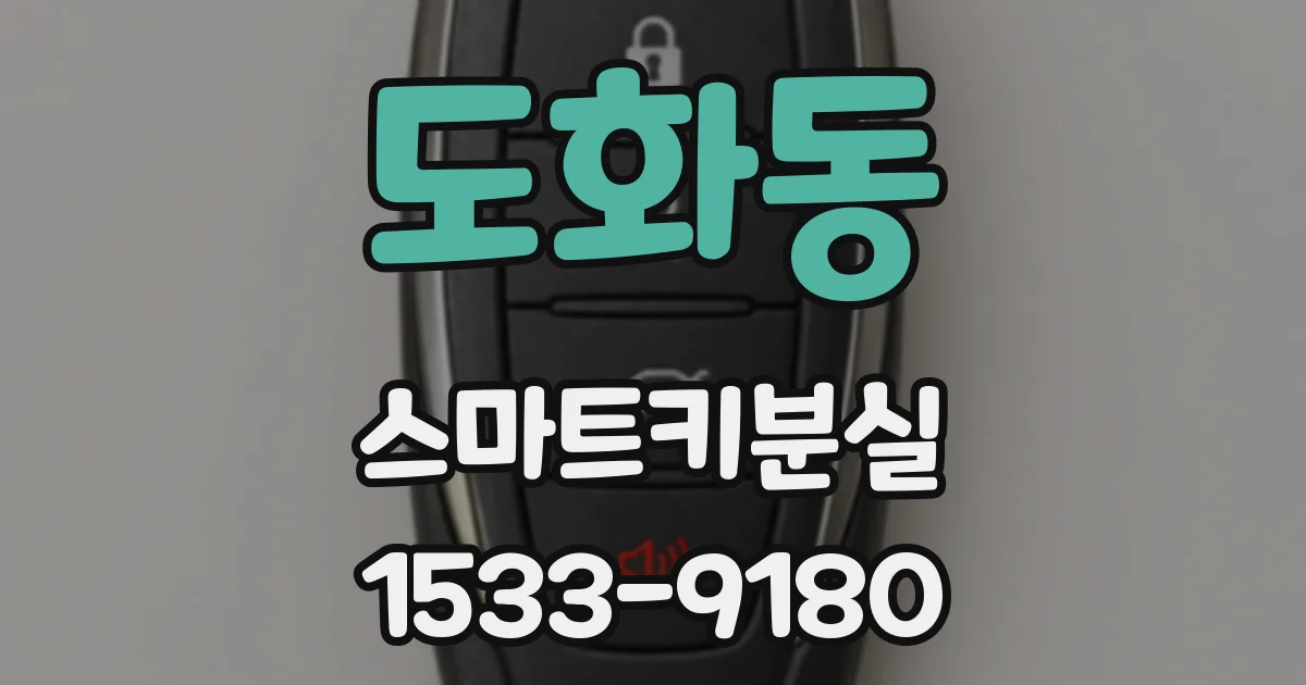 도화동 스마트키분실