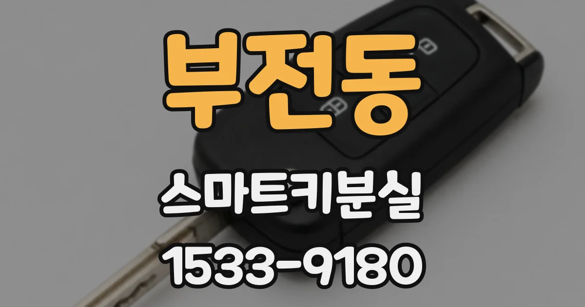부전동 스마트키분실