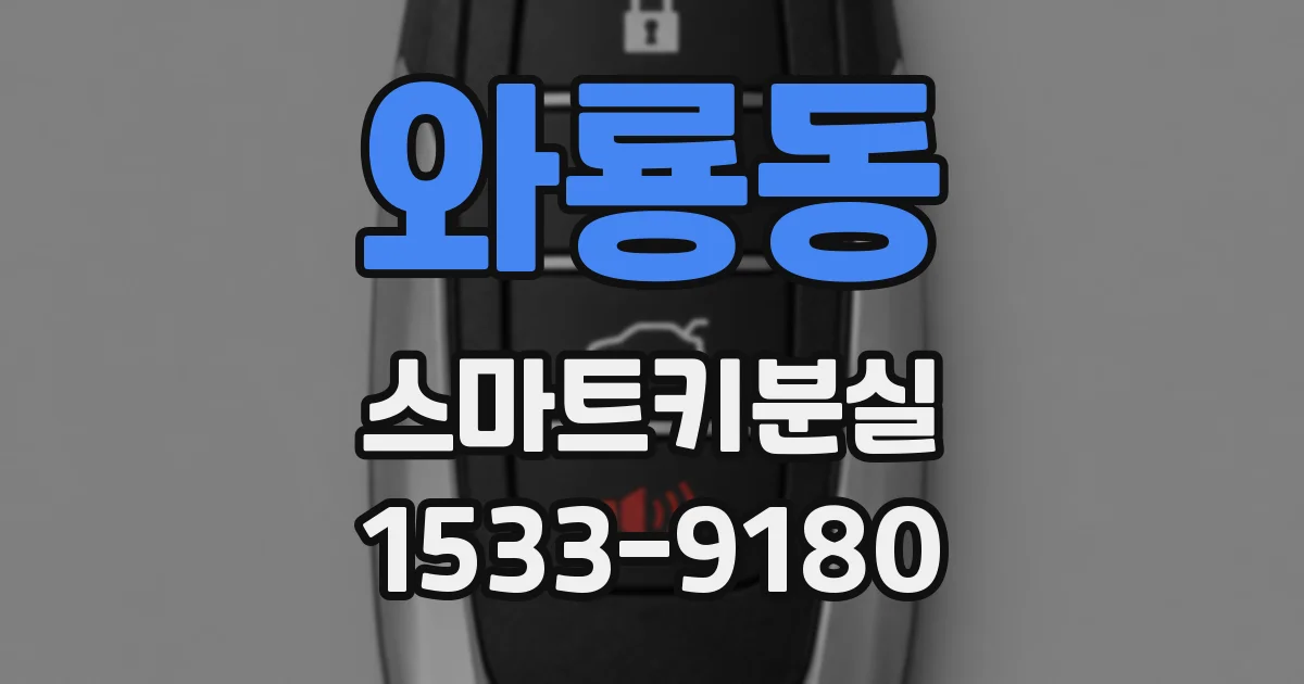 와룡동 스마트키분실
