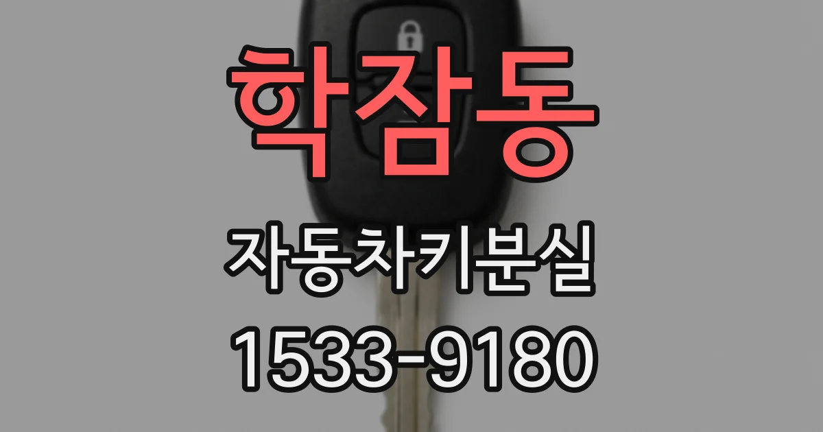 학잠동 자동차키분실