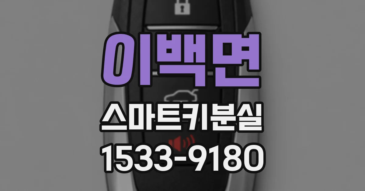 이백면 스마트키분실