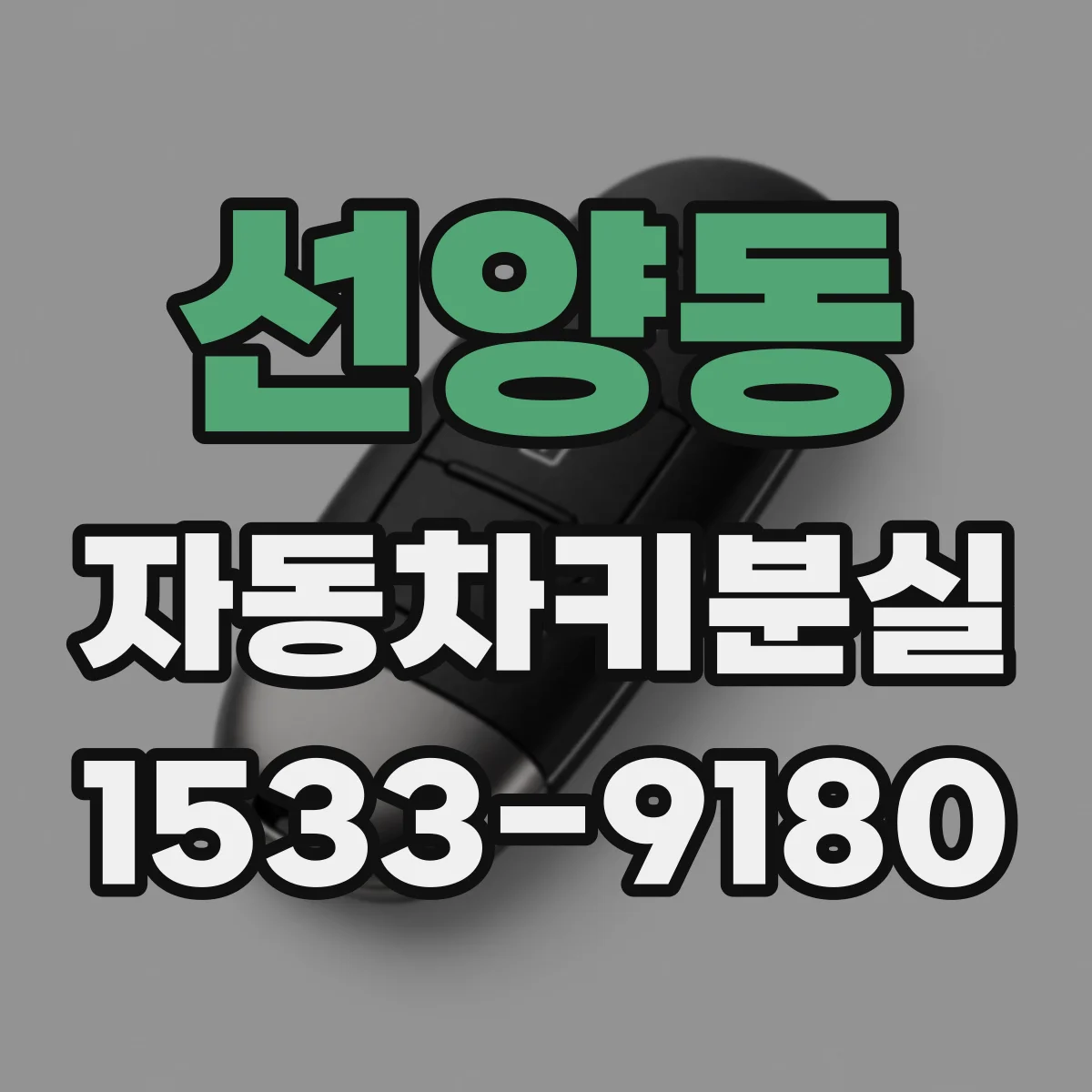 선양동 자동차키분실