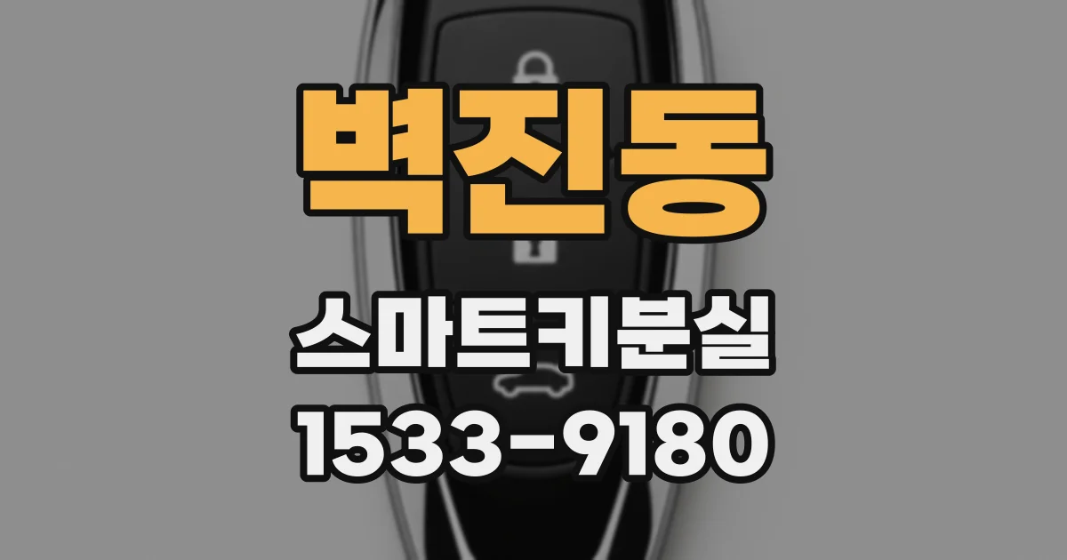 벽진동 스마트키분실
