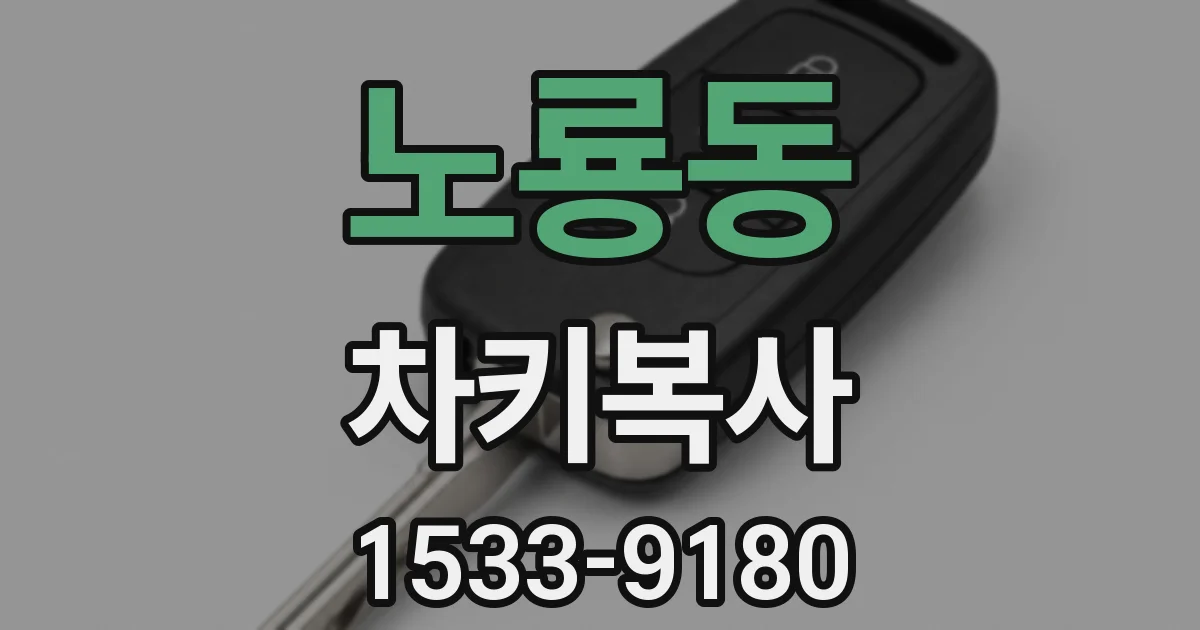 노룡동 차키복사