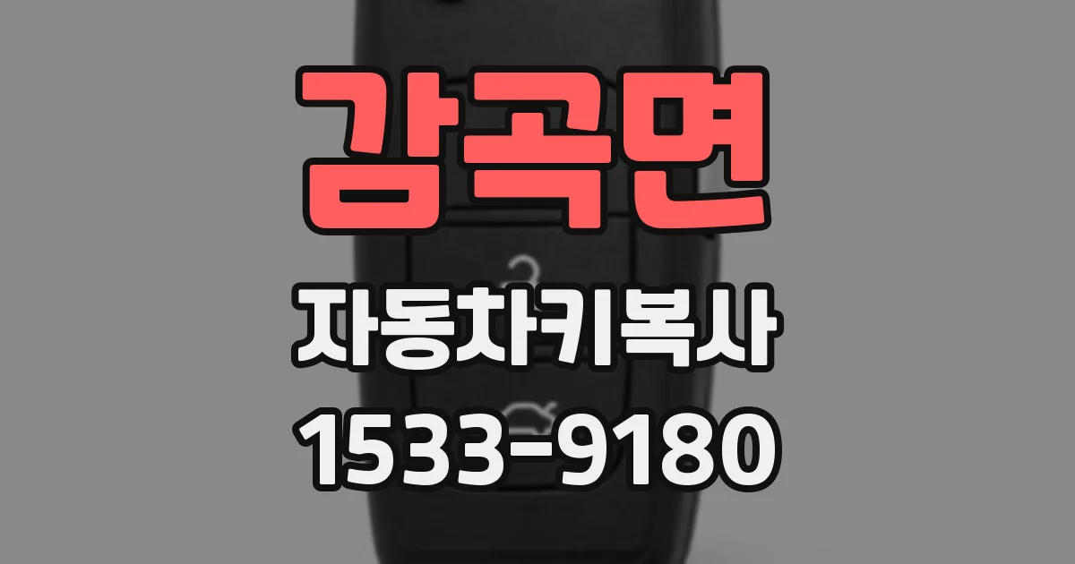 감곡면 자동차키복사