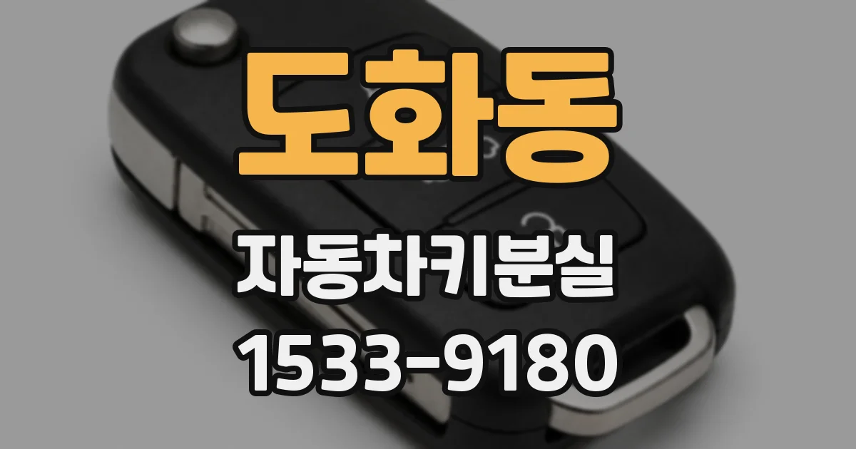 도화동 자동차키분실