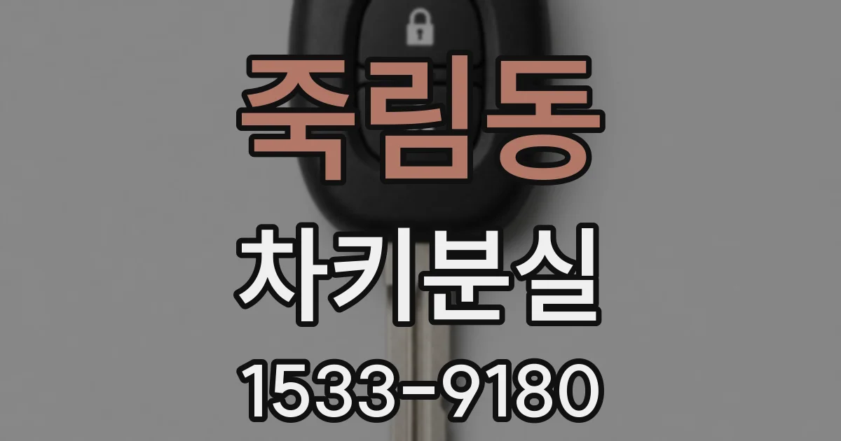 죽림동 차키분실