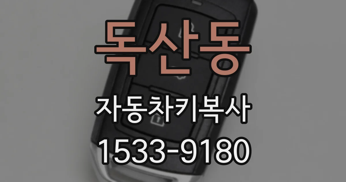 독산동 자동차키복사
